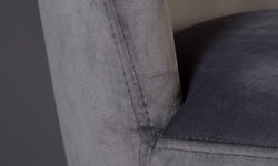 Set van 2 eetkamerstoelen Barbara velvet
