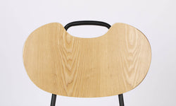 Set van 2 eetkamerstoelen Basel wood