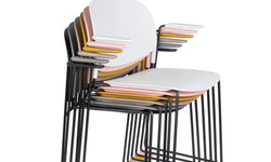 Set van 4 eetkamerstoelen Bradney met armleuning