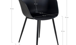 Set van 2 eetkamerstoelen Nevada