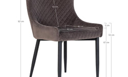 Eetkamerstoel Rhode Island velvet
