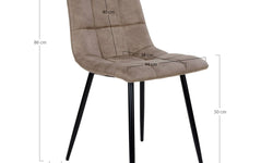 Set van 2 eetkamerstoelen Sandra