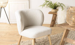 Fauteuil Agathe houten poten