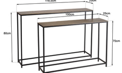 Set van 2 consoletafels Joanne