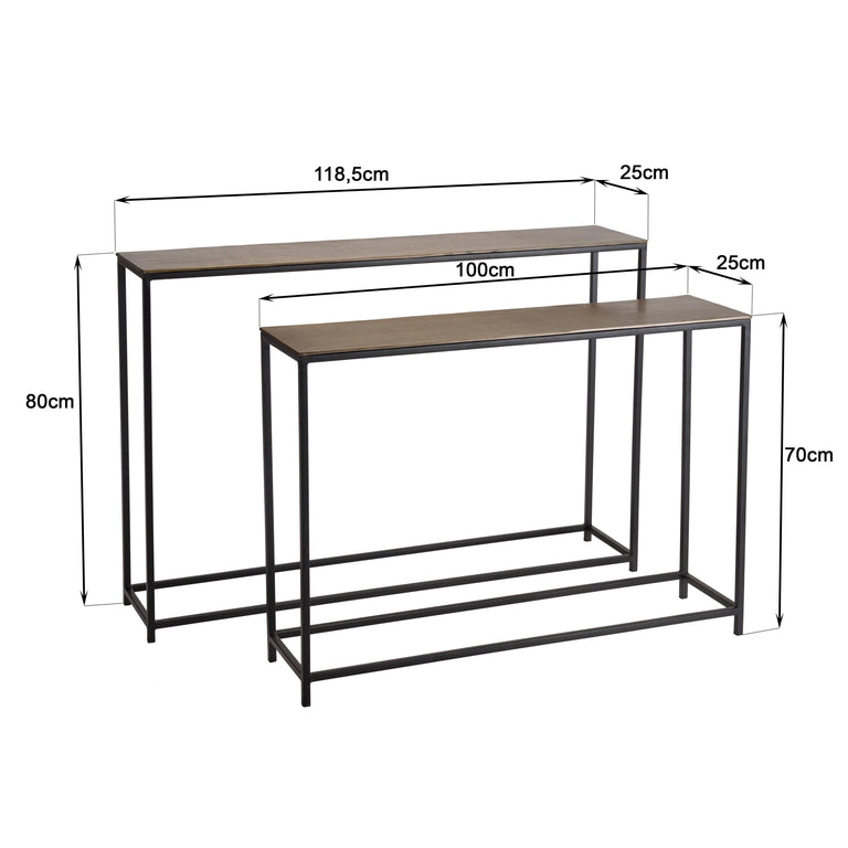Set van 2 consoletafels Joanne