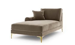 Chaise longue Madara links velvet