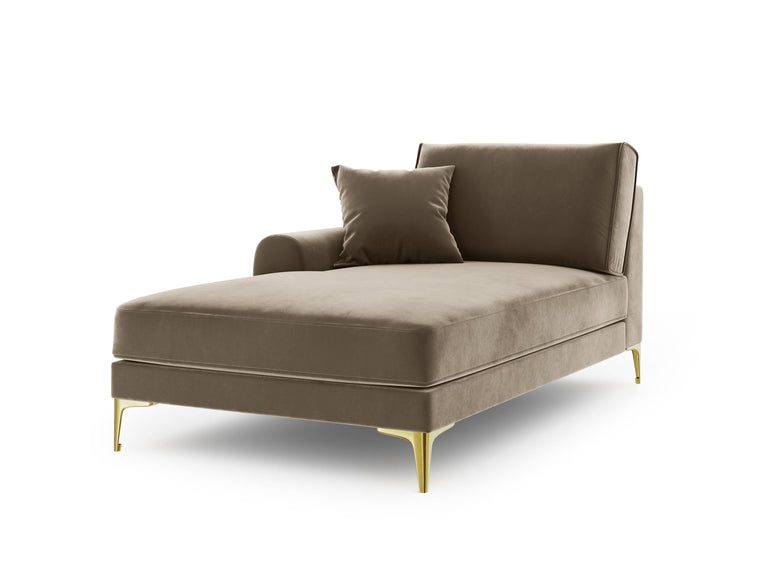 Chaise longue Madara links velvet