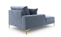 Chaise longue Madara links velvet