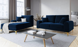 Chaise longue Madara links velvet
