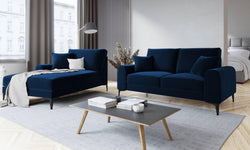 Chaise longue Madara links velvet