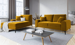 Chaise longue Madara links velvet