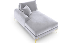 Chaise longue Madara links velvet