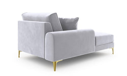 Chaise longue Madara links velvet