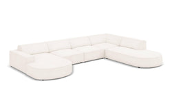 U-bank Jodie bouclé Chaise longue rechts