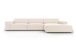 4-zits hoekbank Jodie velvet rechts