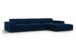 4-zits hoekbank Jodie velvet rechts