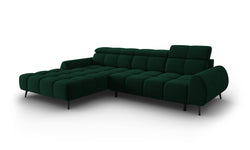 4-zits hoekbank Alyse velvet links