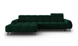 4-zits hoekbank Alyse velvet links