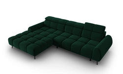4-zits hoekbank Alyse velvet links