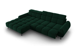 4-zits hoekbank Alyse velvet links