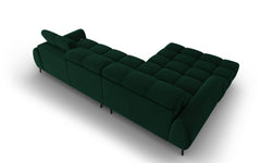 4-zits hoekbank Alyse velvet links