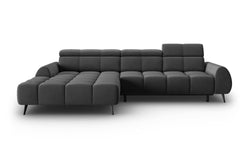 4-zits hoekbank Alyse velvet links