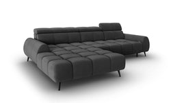 4-zits hoekbank Alyse velvet links