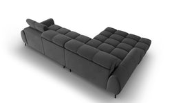 4-zits hoekbank Alyse velvet links