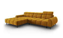 4-zits hoekbank Alyse velvet links