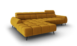 4-zits hoekbank Alyse velvet links