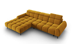 4-zits hoekbank Alyse velvet links