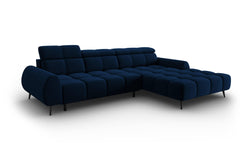 4-zits hoekbank Alyse velvet rechts