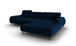 4-zits hoekbank Alyse velvet rechts