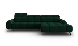 4-zits hoekbank Alyse velvet rechts