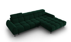 4-zits hoekbank Alyse velvet rechts