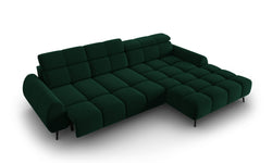 4-zits hoekbank Alyse velvet rechts