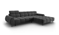 4-zits hoekbank Alyse velvet rechts