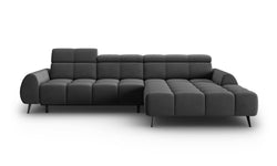 4-zits hoekbank Alyse velvet rechts