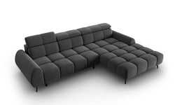 4-zits hoekbank Alyse velvet rechts