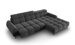 4-zits hoekbank Alyse velvet rechts