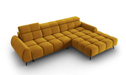 4-zits hoekbank Alyse velvet rechts