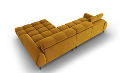 4-zits hoekbank Alyse velvet rechts