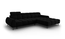 4-zits hoekbank Alyse velvet rechts