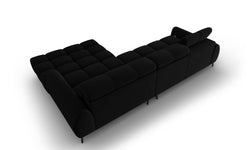 4-zits hoekbank Alyse velvet rechts