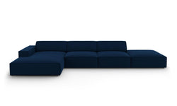 5-zits hoekbank Jodie velvet links