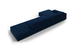 5-zits hoekbank Jodie velvet links