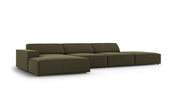 5-zits hoekbank Jodie velvet links