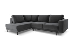 4-zits hoekslaapbank Caro velvet links