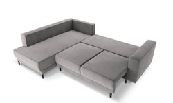 4-zits hoekslaapbank Caro velvet links
