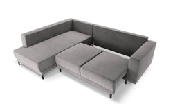 4-zits hoekslaapbank Caro velvet links